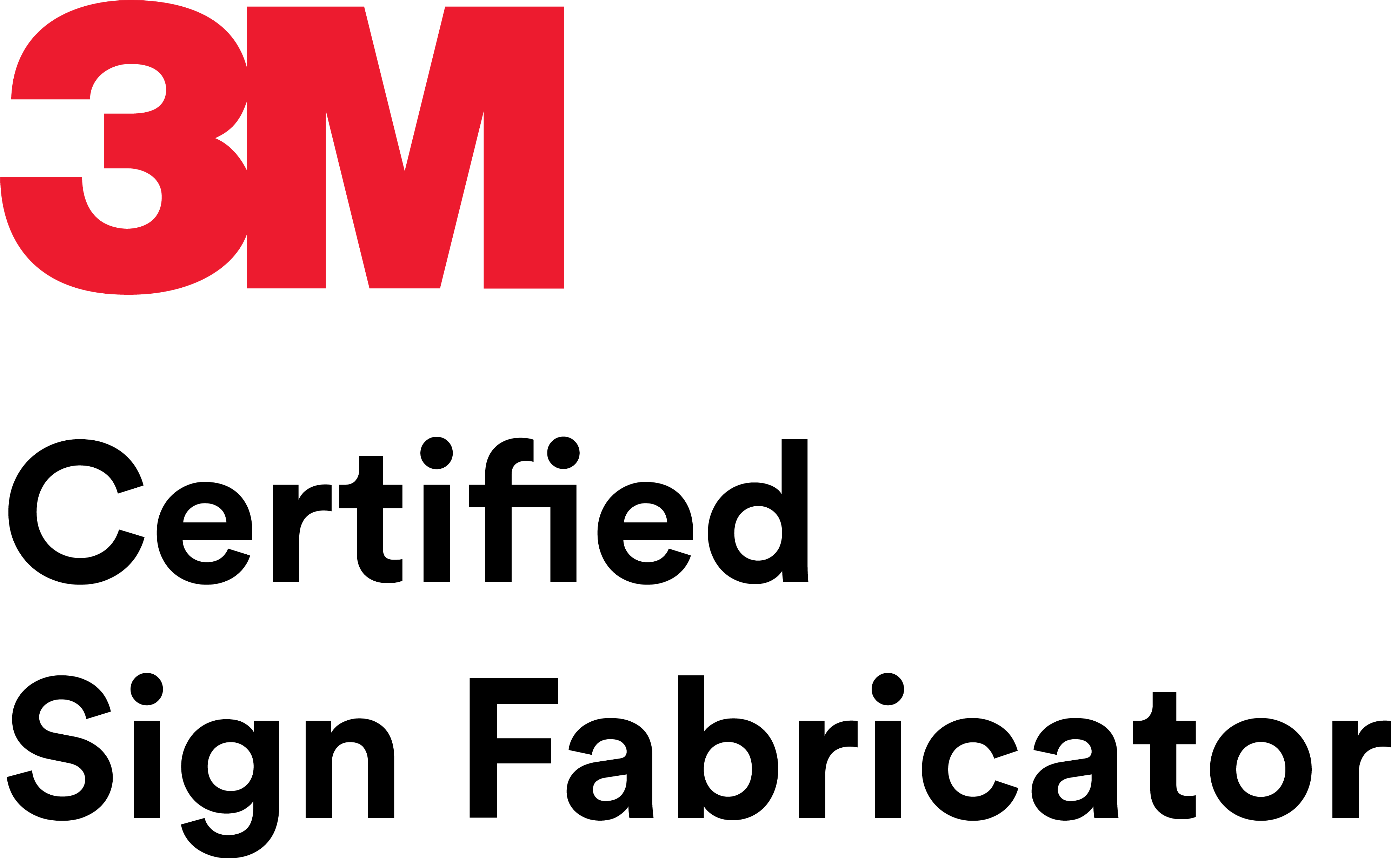 3M Certified Sign Fabricator Logo